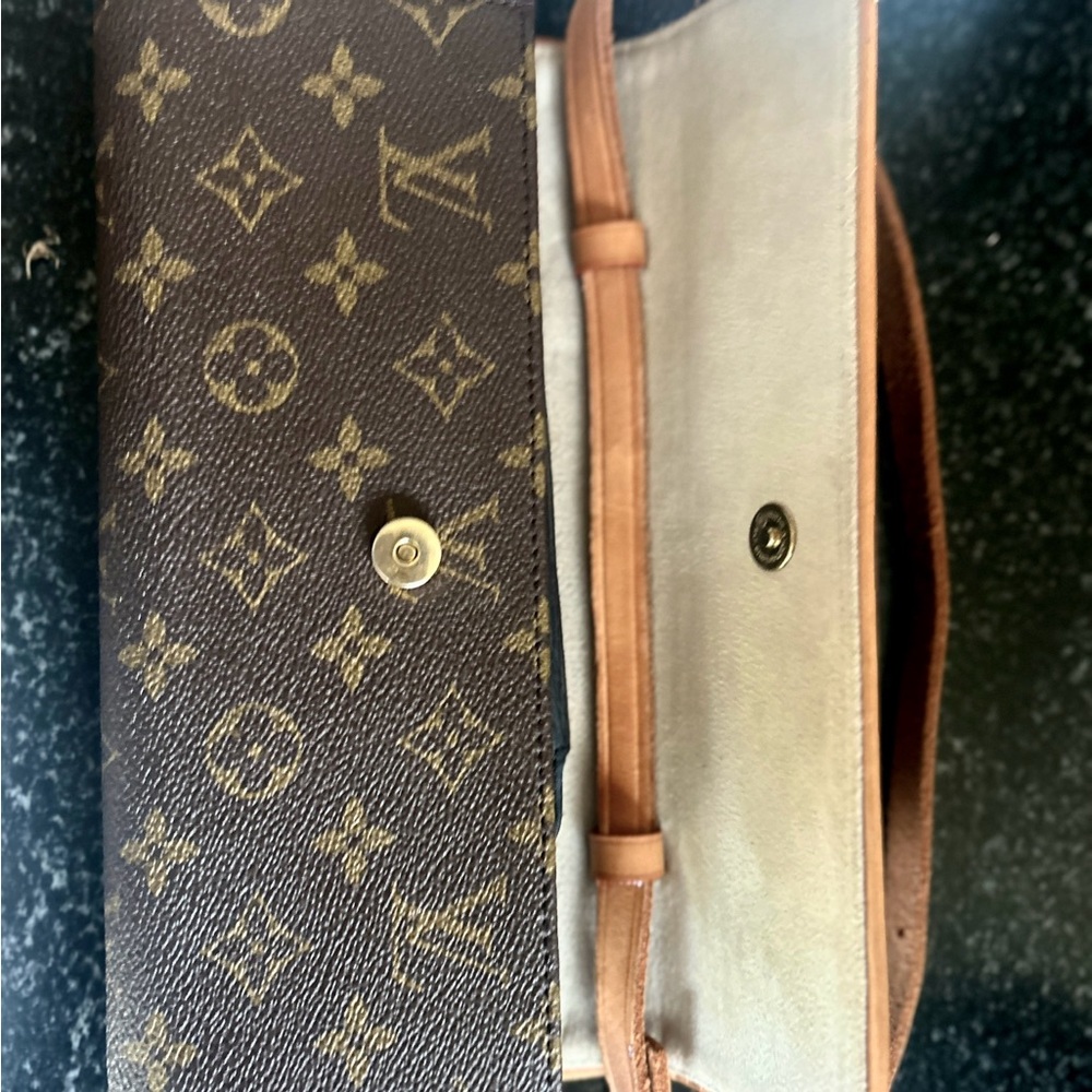 Authentic Louis Vuitton, envelope style 10”x4-1/2“ bag. - Picture 12 of 12